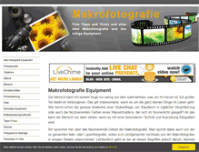 Tablet Screenshot of makrofotografie-equipment.de